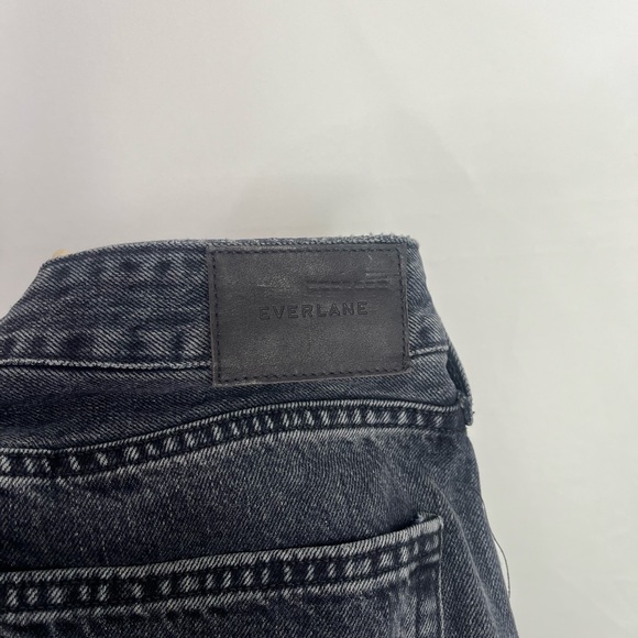 Everlane The Curvy 90's Cheeky Straight Ankle Jean Washed Black Button Fly Sz 33 - Picture 8 of 12